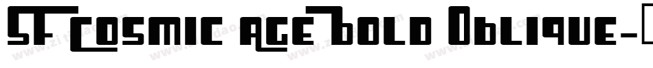 SF Cosmic Age Bold Oblique字体转换